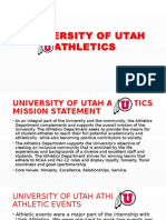 Utah Athletics Presentation