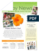 Kindergarten May Newsletter