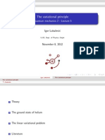 Lecture 5 Variational Principle