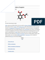 Mechanism of Action of Aspirin