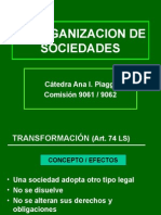 Reorganizacion de sociedades 