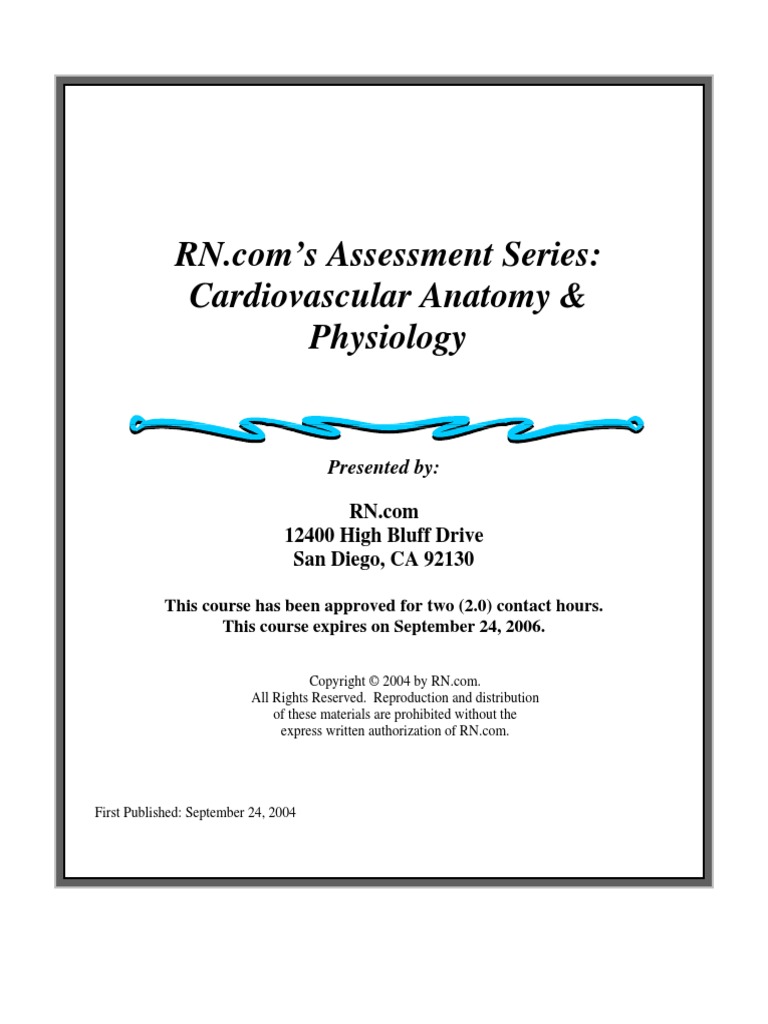 CARDIAC ANATOMY AND PHYSIOLOGY BOOK PDF visual data 6