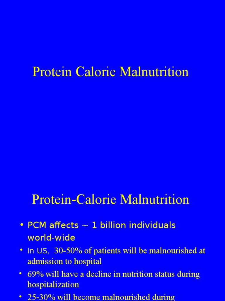 Protein Calorie Malnutrition PDF Glycogen Ketosis