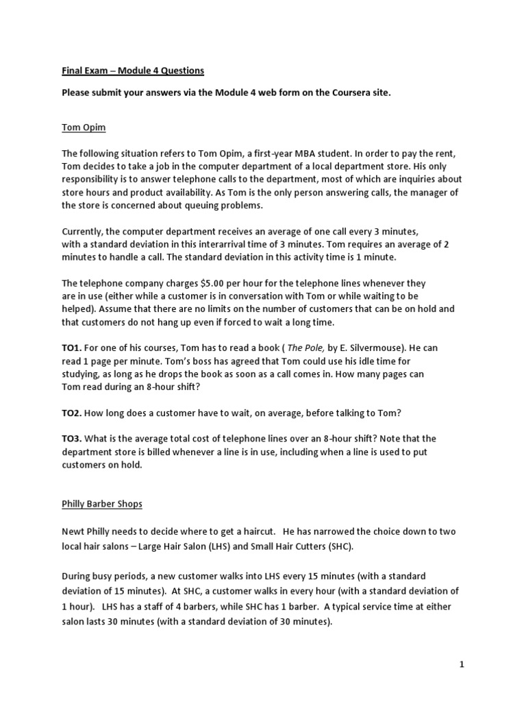 Module 4 Exam Instructions | PDF | Major Trauma | Hospital