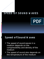 Speed of Sound Waves: The Relationship Between Wave Speed and Medium Temperature