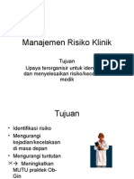 Manajemen Risiko Klinik