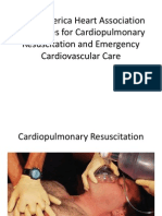 2010 America Heart Association Guidelines For Cardiopulmonary Resuscitation and Emergency Cardiovascular Care
