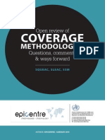 Open Review of Coverage Methodologies Questions Comments and Way Forwards by Epicentre