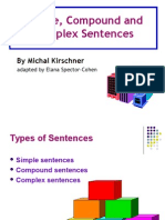 Simple Compound and Complex Sentences