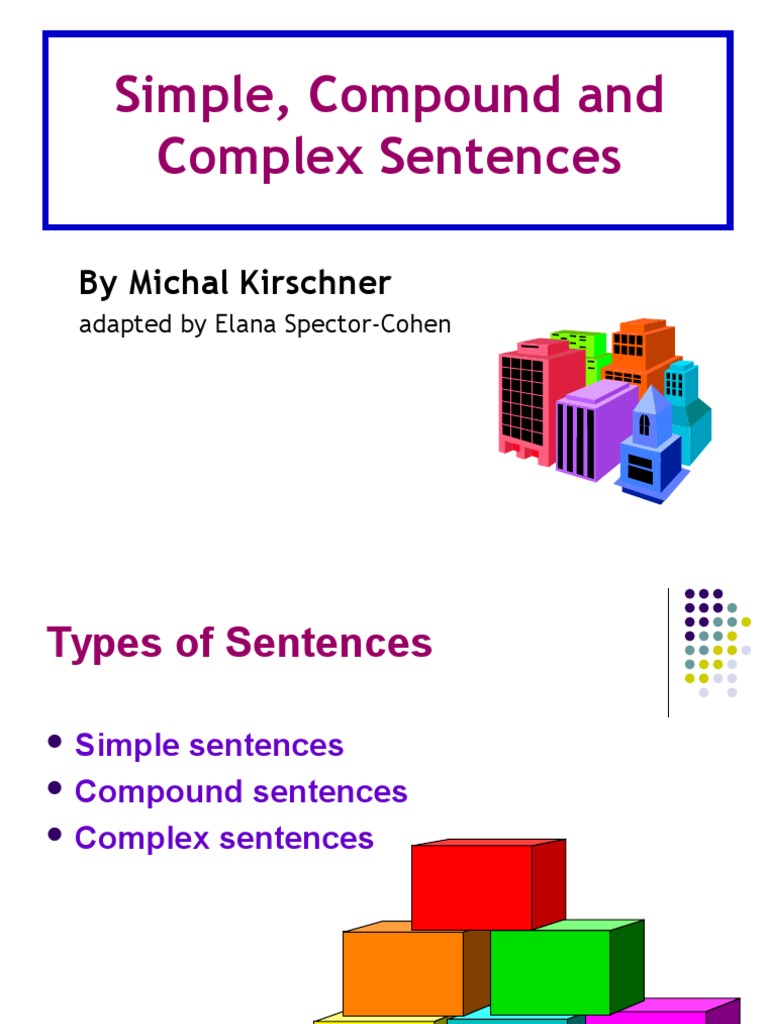 Simple Compound and Complex Sentences | Clause | Verb