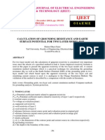 Calculation of Grounding Resistance and Earth Surface Potential For Two Layer Model Soil-2