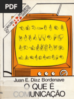 O que é Comunicação - BORDENAVE, Juan E. Díaz