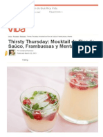 Thirsty Thursday_ Mocktail de Flor de Saúco, Frambuesas y Menta - Que Rica Vida
