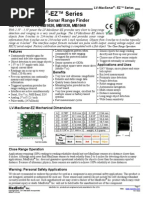 LV MaxSonar EZ Datasheet