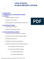 Indice:: Introduccion Epidemiologia de La Incontinencia Urinaria La Miccion