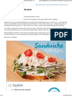 Sanduíche de Peito de Peru - Blog Da Mimis