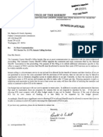 Sherifff Ronald Crockett Ex-Parte Letter To The FCC