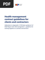 Health Management Contract Guidelines For Clients and Contractors