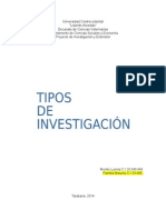 Tipos de Investigacion