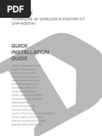 Quick Installation Guide: Powerline Av Wireless N Starter Kit DHP-W307AV