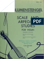 A Blumenstengel Scale & Arpeggio Studies For Violin