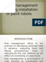 Risk Management During Installation of Paint Robots