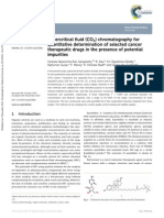 Supercritical fluid (CO2) chromatography for quantitative determination of selected cancer therapeutic drugs in the presence of potential impurities