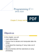 Programming C++: Chapter 5: Arrays and Strings