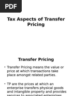 Tax Aspects of Transfer Pricing