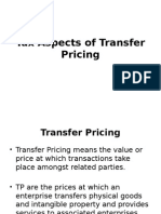 Tax Aspects of Transfer Pricing