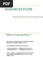 Maximum Flow: Max-Flow Min-Cut Theorem (Ford Fukerson's Algorithm)