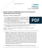 Recent Advances in Optical Biosensors For Environmental Monitoring and Early Warning