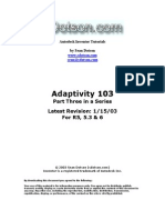 Adaptivity 103