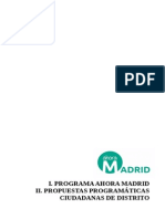 AHORAMADRID Programa Municipales 2015