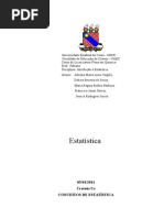 Trabalho de Estatística