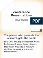 Speech D - How to Present a Paper at an Academic Conference