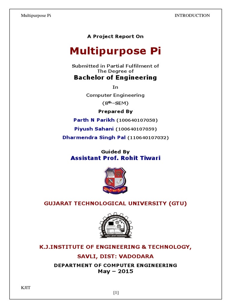 Multipurpose Pi Project Overview | PDF | Feasibility Study | Secure Digital