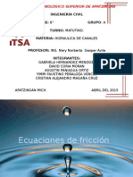 Ecuaciones de Friccion