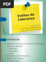 Estilos de Liderança