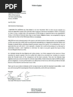 Vice Chair of The PERA Board Resignation Letter