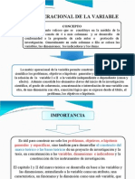 Operacionalizacion de Variables