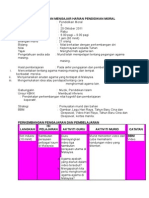Rancangan Mengajar Harian Pendidikan Moral