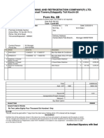 Form No. 8B: Zita Airconditioning and Refrigeration Company (P) Ltd. 33/542, Ismail Towers, Edappally Toll Kochi-24