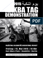 Berlin 15. Mai 2015 Naqba Demonstration