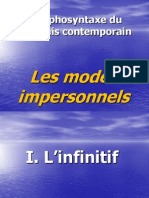 Les Modes Impersonnels