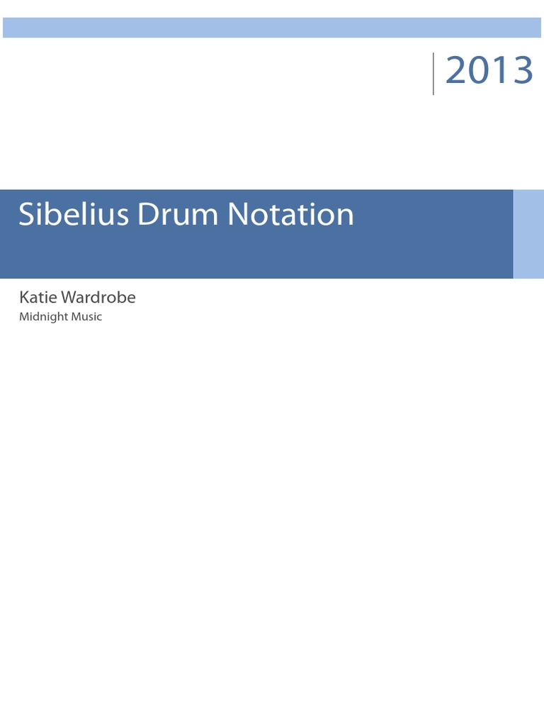 Sibelius Drum Notation PDF Drum Kit Computer Keyboard