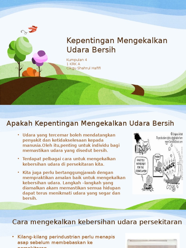 Kepentingan Mengekalkan Udara Bersih Pdf