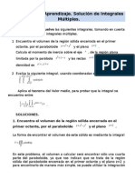 Integrales múltiples. Volumen, momento de inercia y teorema del valor medio