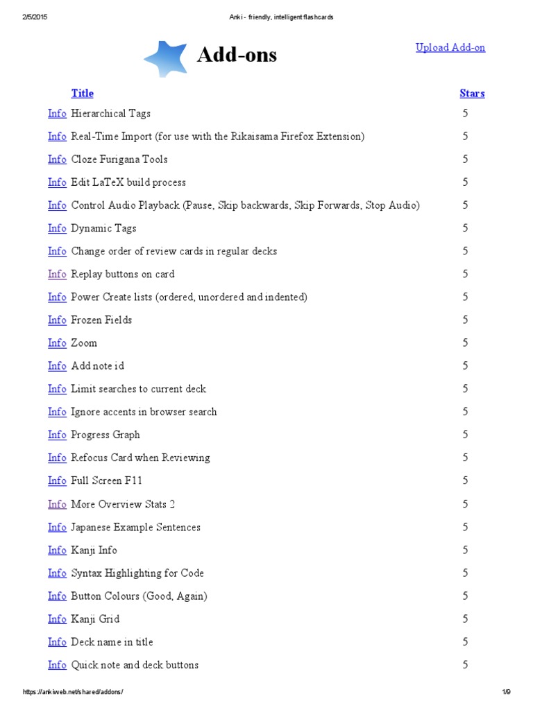 Anki Friendly, Intelligent Flashcards PDF Html Element Chinese