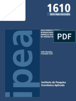 INVESTIMENTO DIRETO E INTERNACIONALIZAÇÃO DE EMPRESAS BRASILEIRAS NO PERÍODO RECENTE